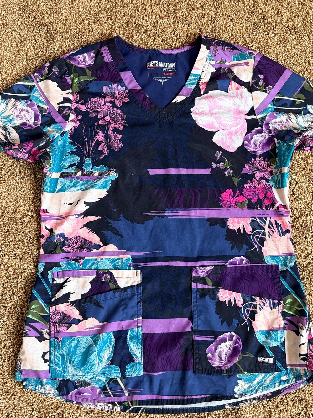 Grey's Anatomy beautiful soft scrub top S